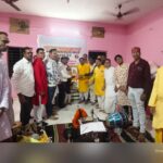 फूलों की बरसात, नगाड़ों की गूंज और राम नाम के जयकारों से गूंजा नामदेव सामाजिक भवन